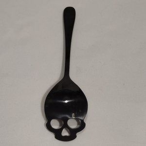 ✨ Stainless Steel Black Skull Spoon